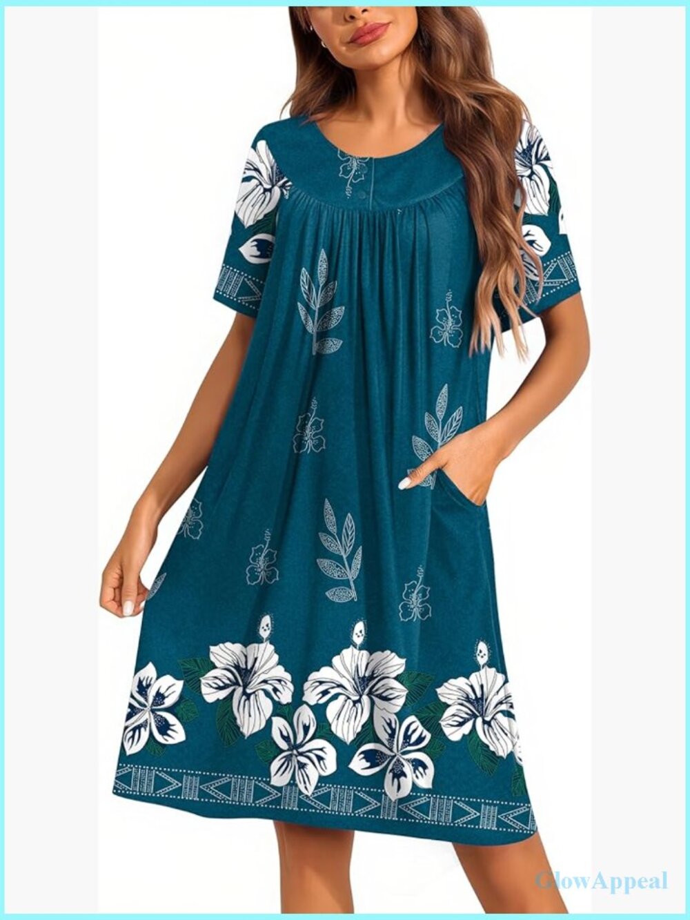 Moo Moos For Women Button House Dress With Pocket Mumu S-3xl